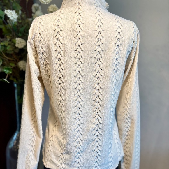 Mystree Cream Textured Tunic Top - Picture 2 of 4